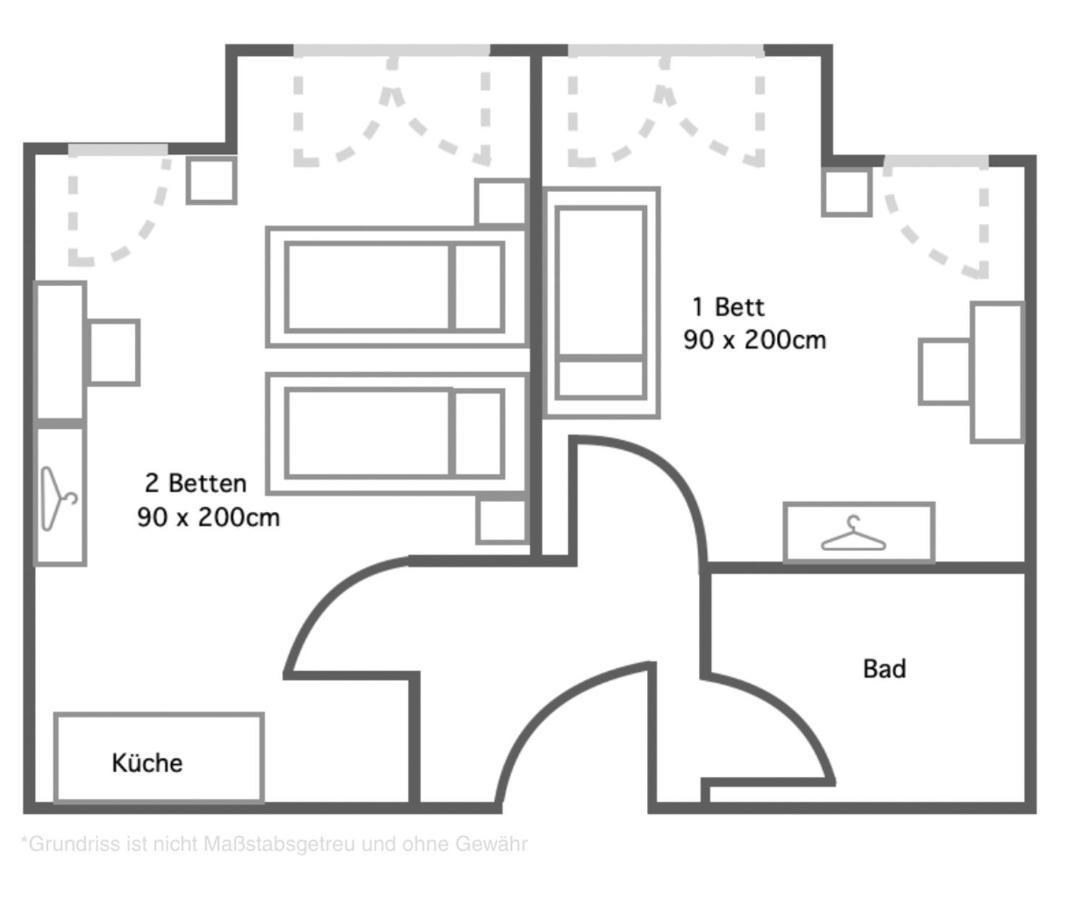 2 Zimmer Apartment Mit Bis Zu 4 Einzelbetten In Der Land Of Living Kelheim Eksteriør billede